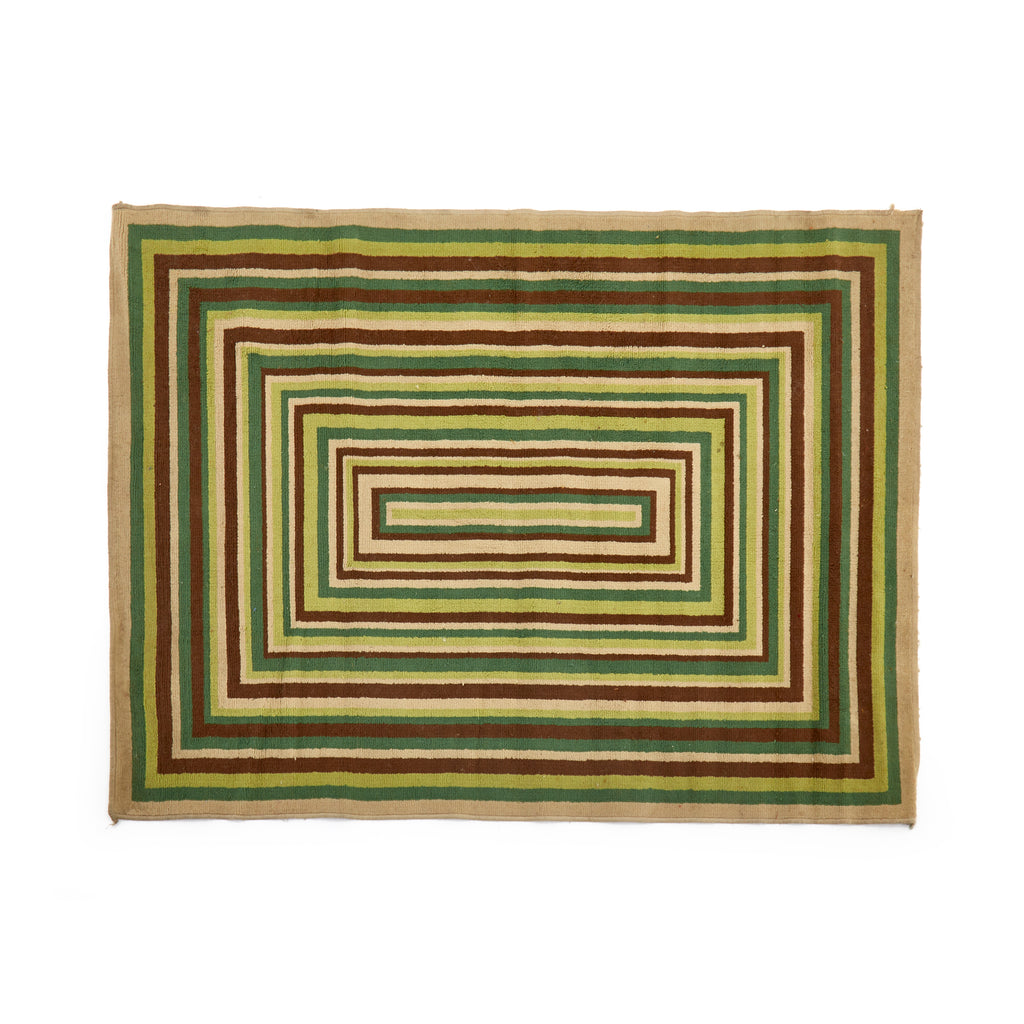Green Multicolor Rectangle Pattern Pug