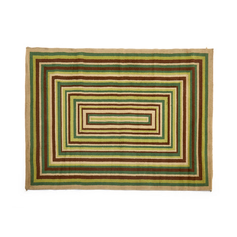 Green Multicolor Rectangle Pattern Pug