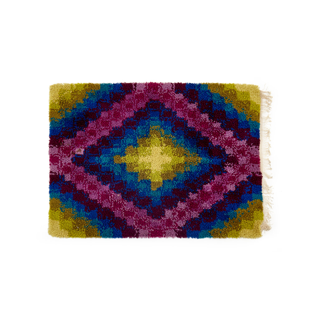 Purple Diamond Gradient Rug