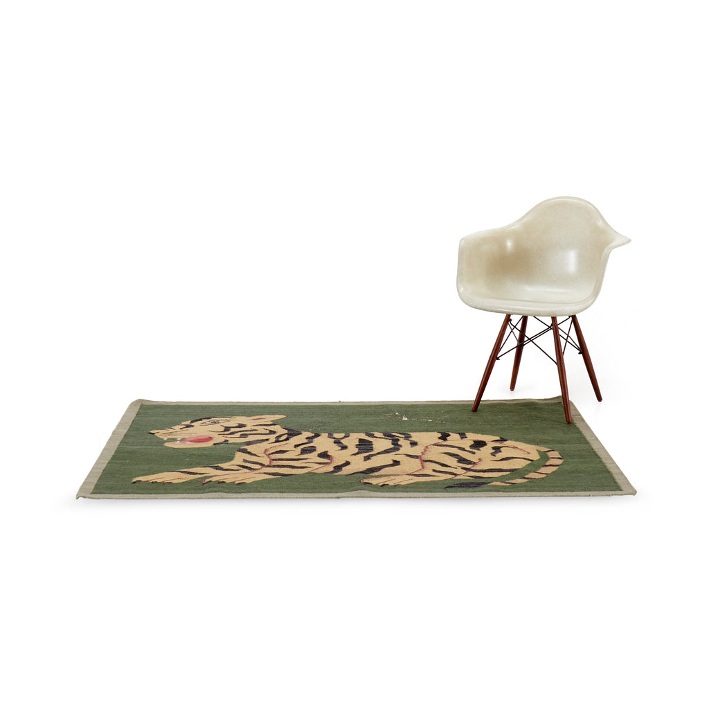 Vintage Green Tiger Rug
