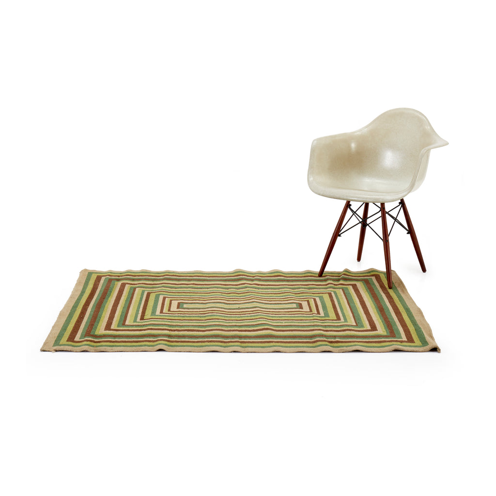 Green Multicolor Rectangle Pattern Pug