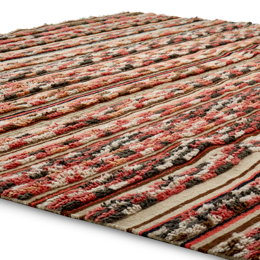 Large Multicolor Textured Rug