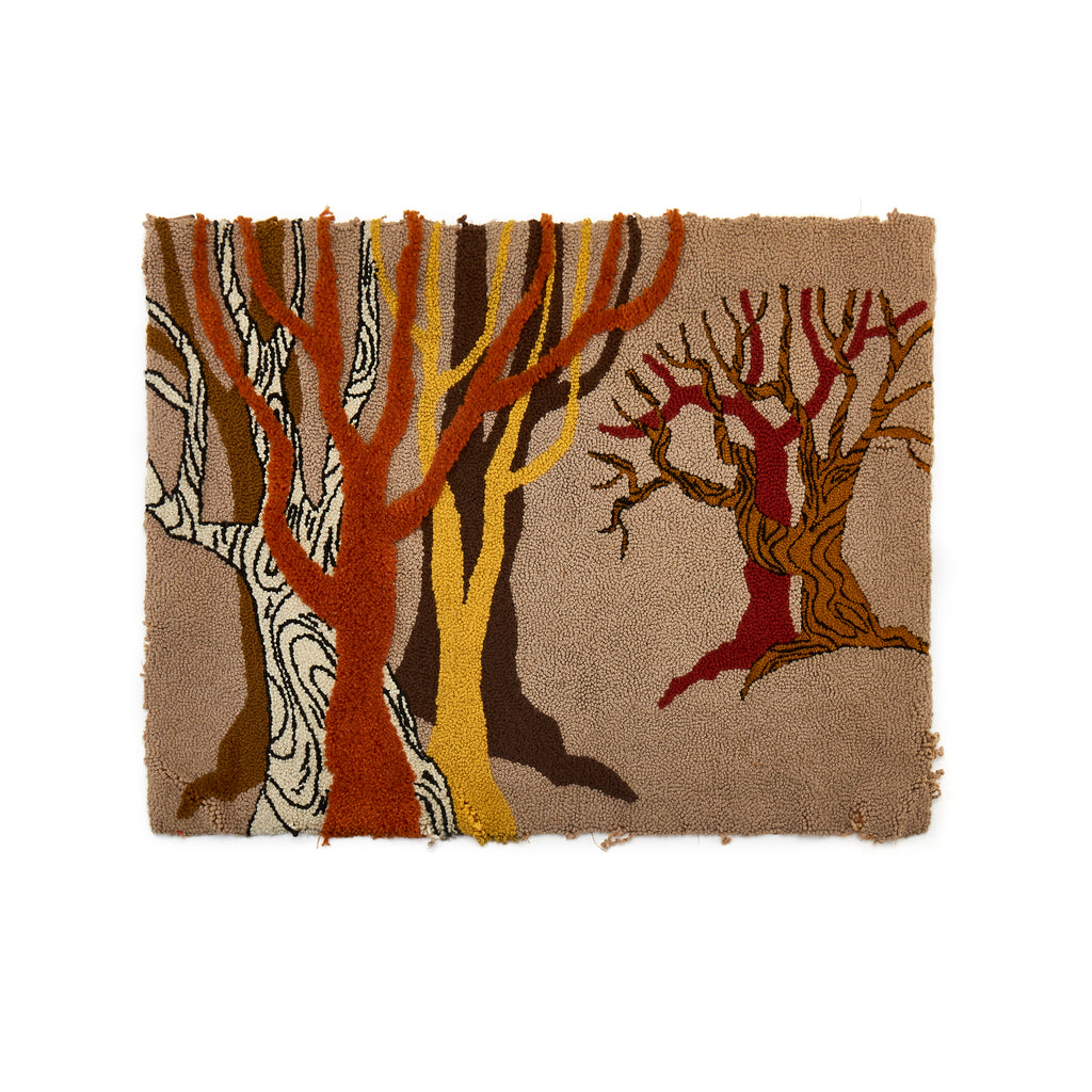 Brown Tree Branch Rug