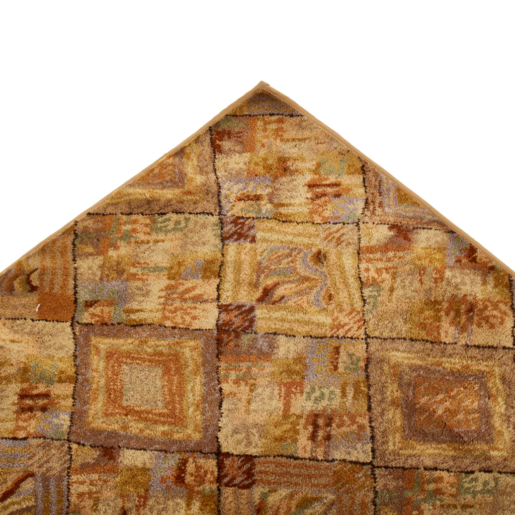 Tan Diamond Pattern Rug