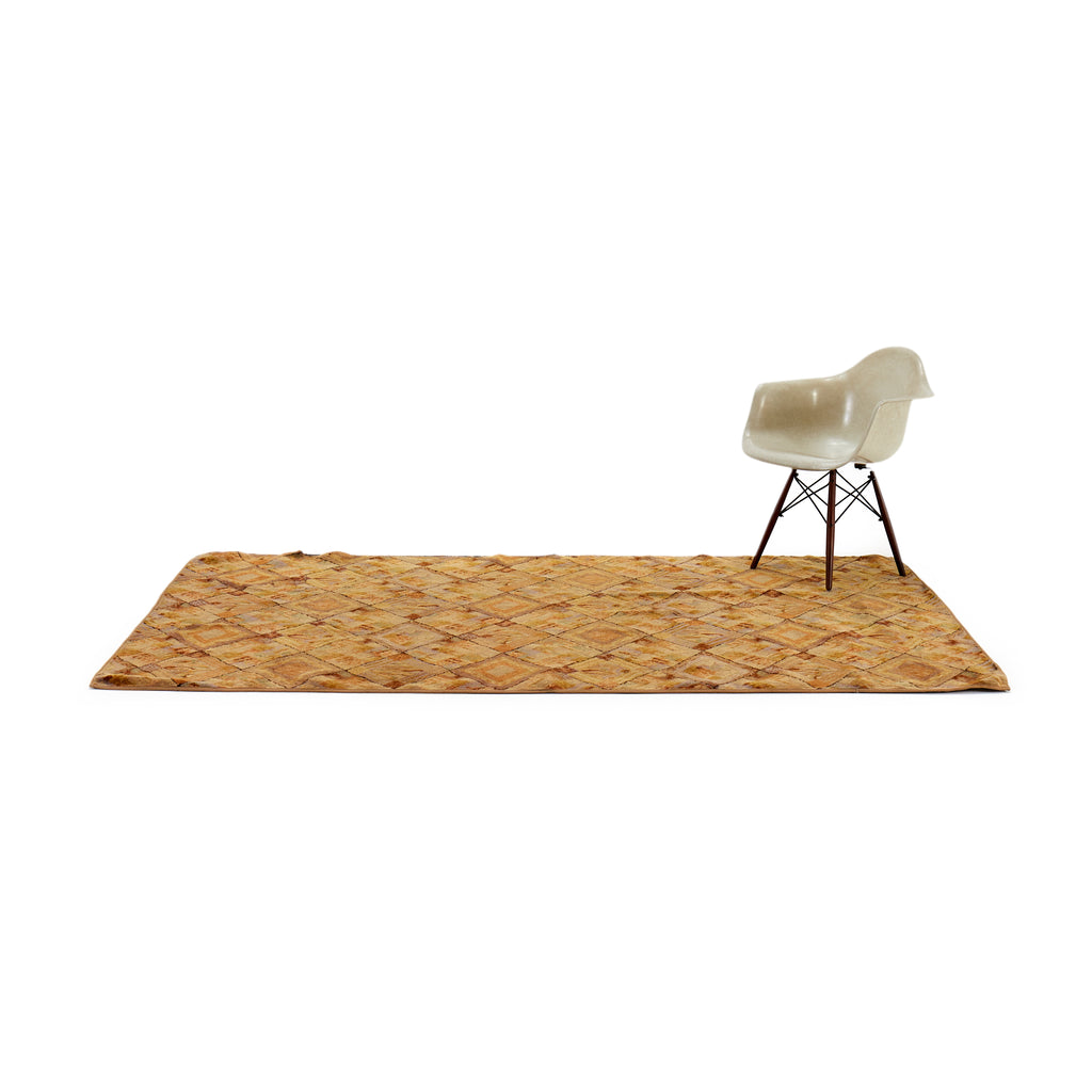 Tan Diamond Pattern Rug