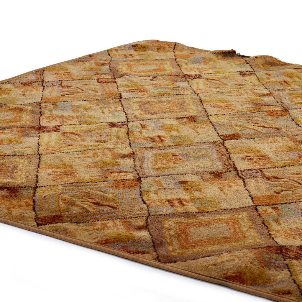 Tan Diamond Pattern Rug
