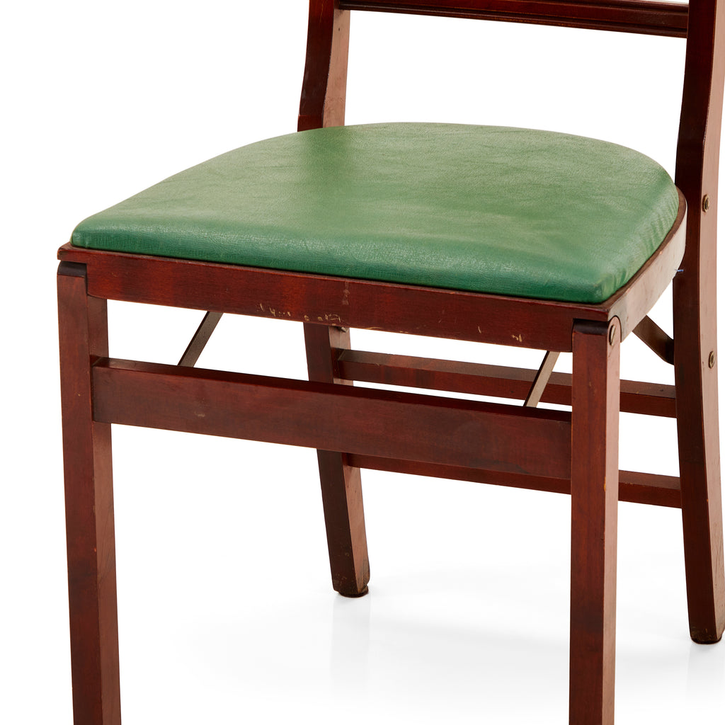Green & Wood Lyre Dining Chair
