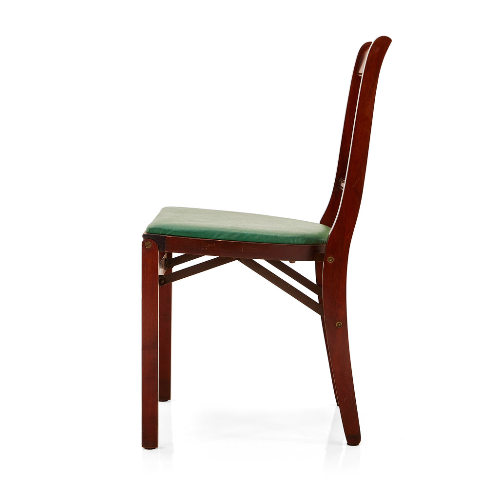 Green & Wood Lyre Dining Chair