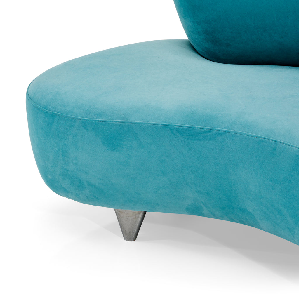 Blue Suede Cloud Loveseat