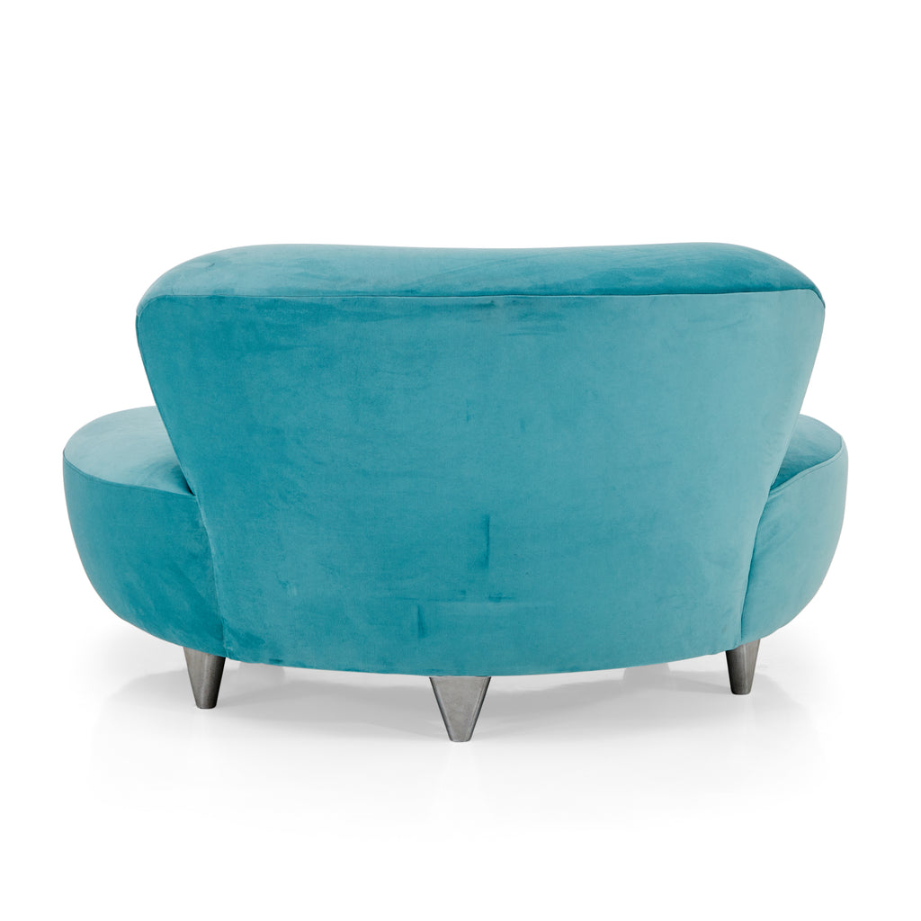 Blue Suede Cloud Loveseat