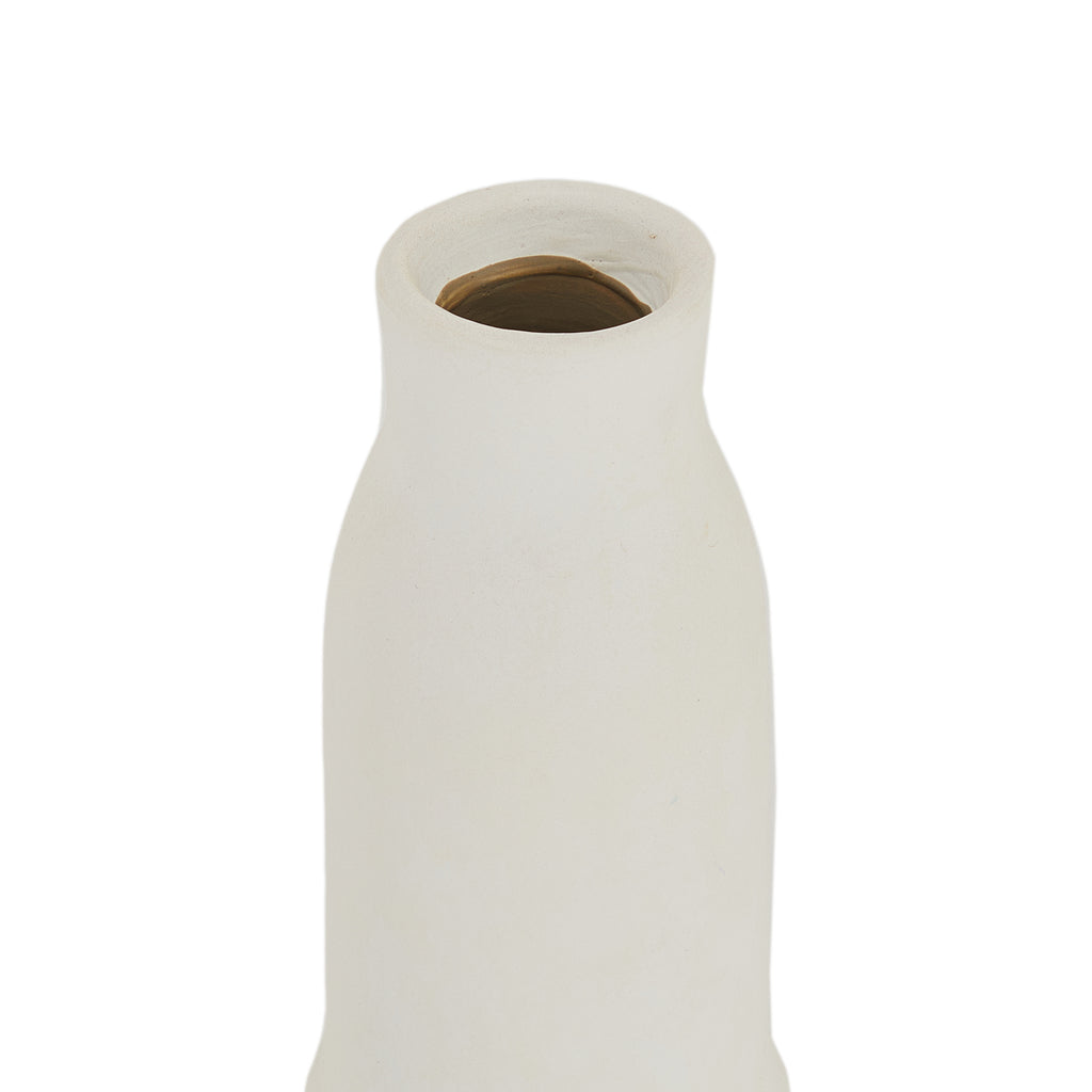 White Small Ceramic Bottle (A+D)