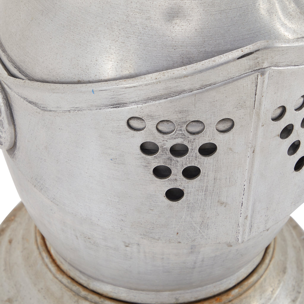 Silver Knight Helmet Ice Bucket