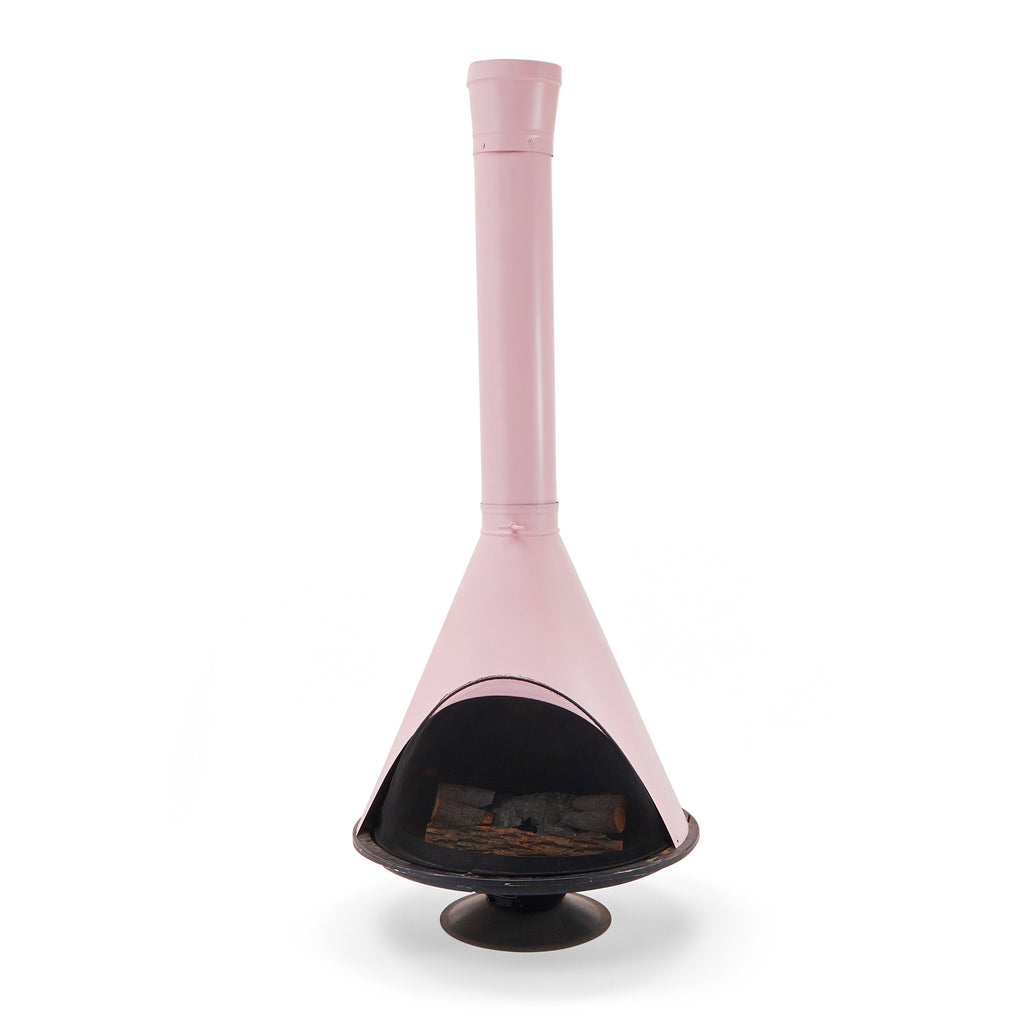 Pink Swedish Fireplace