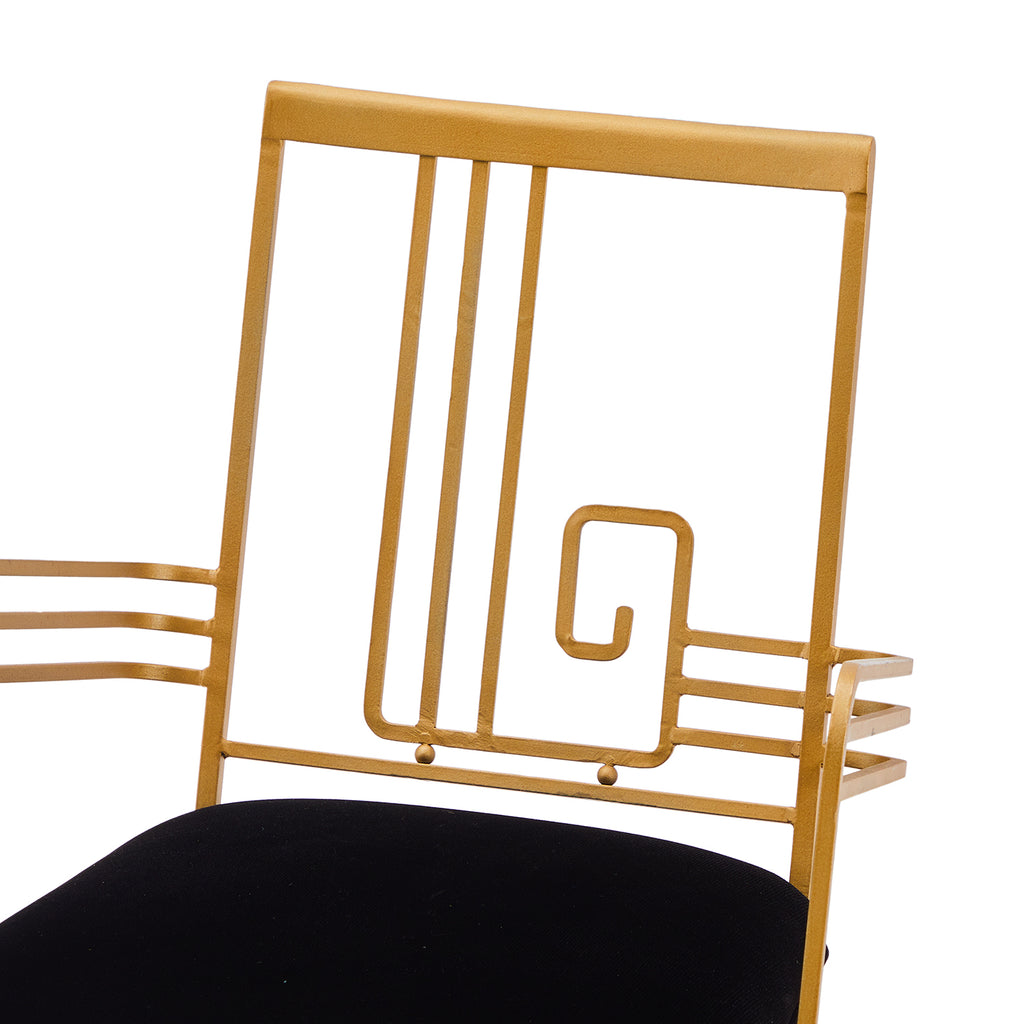 Gold Art Deco Dining Chair