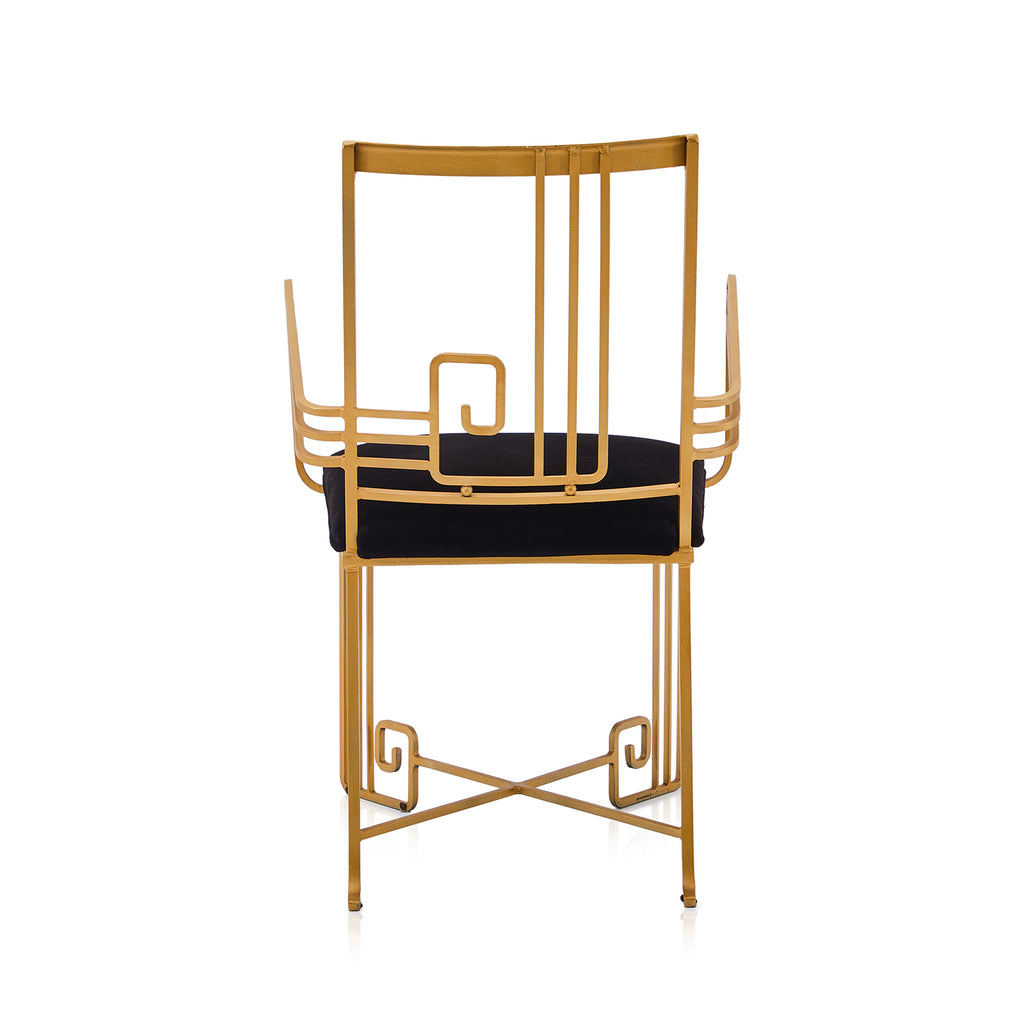 Gold Art Deco Dining Chair