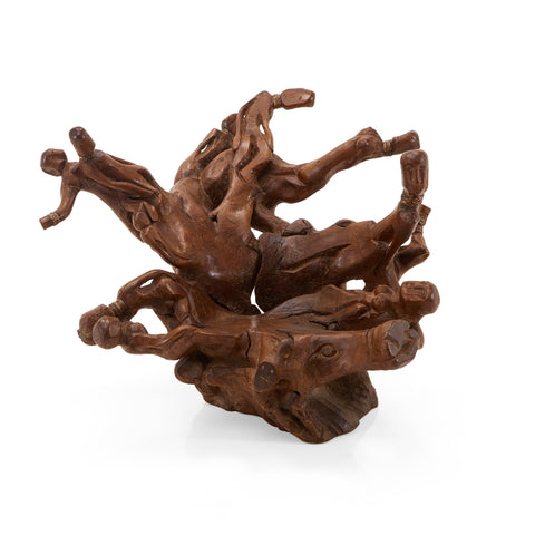 Wood African Spirit Tree Chair