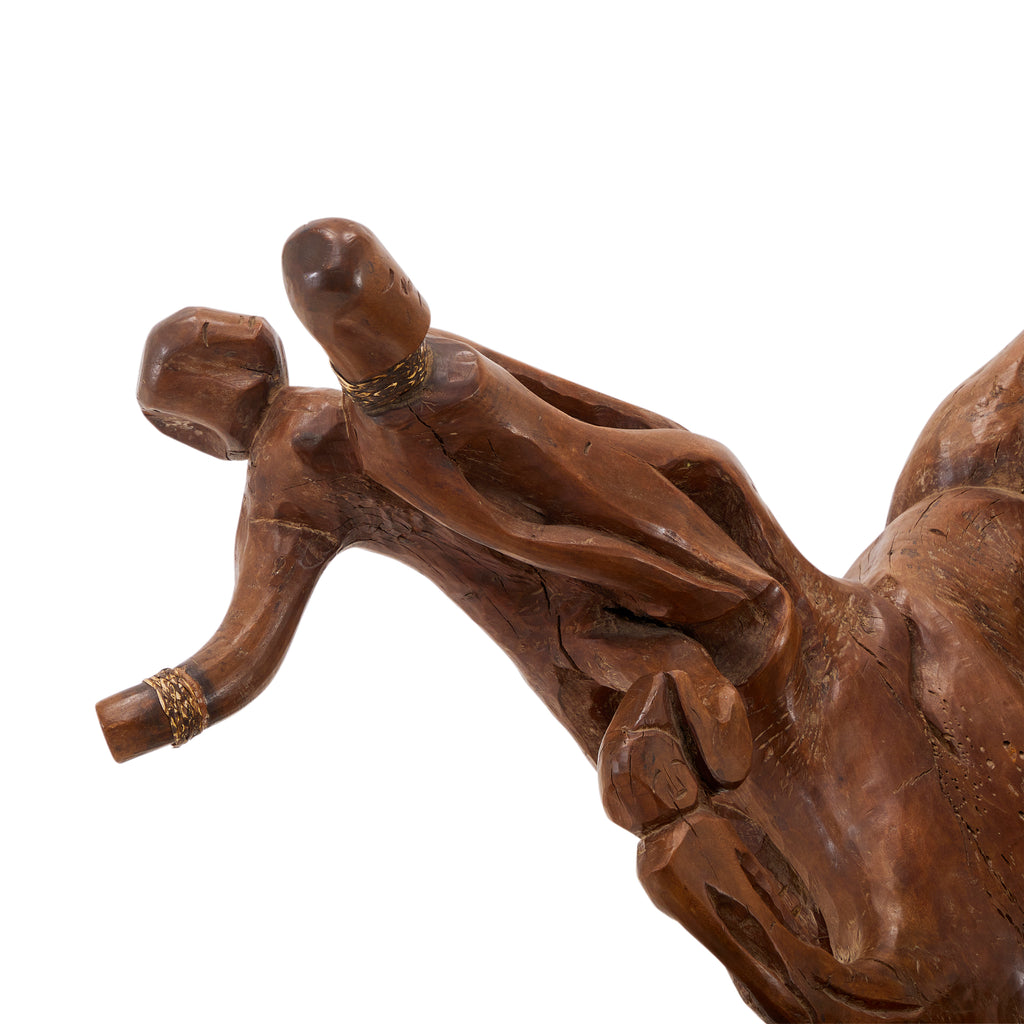 Wood African Spirit Tree Chair