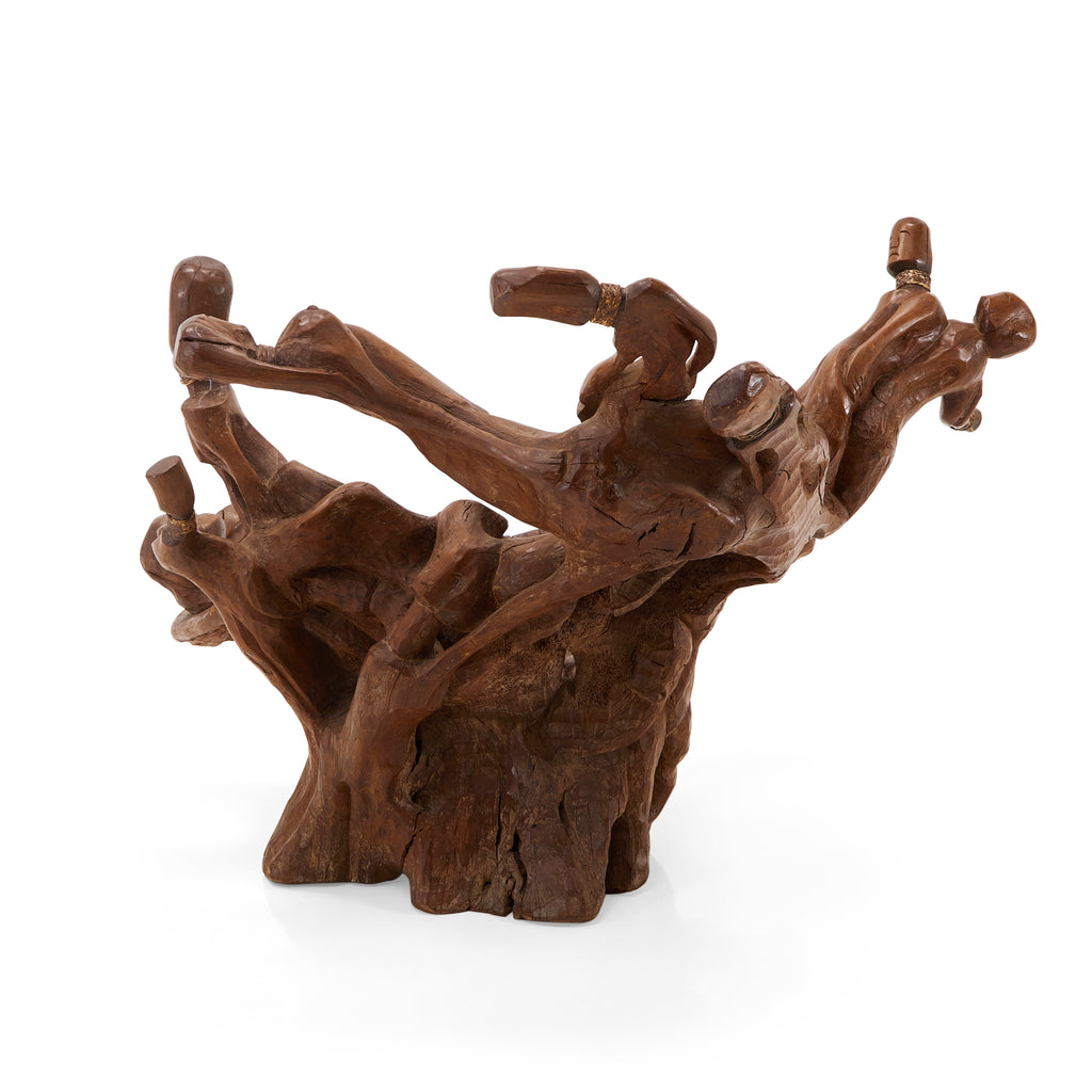 Wood African Spirit Tree Chair