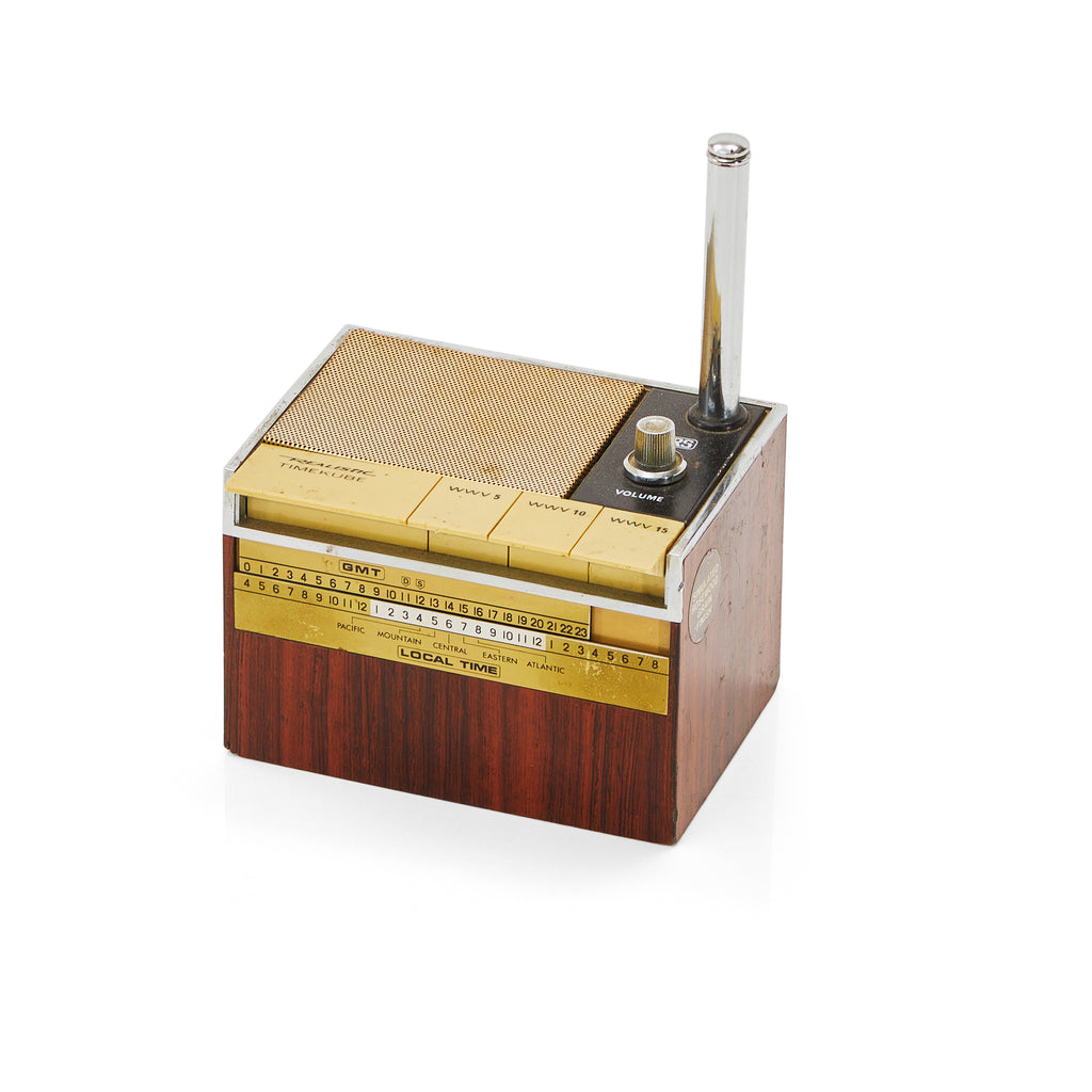 Gold Grate Realistic Timekube Weather Radio
