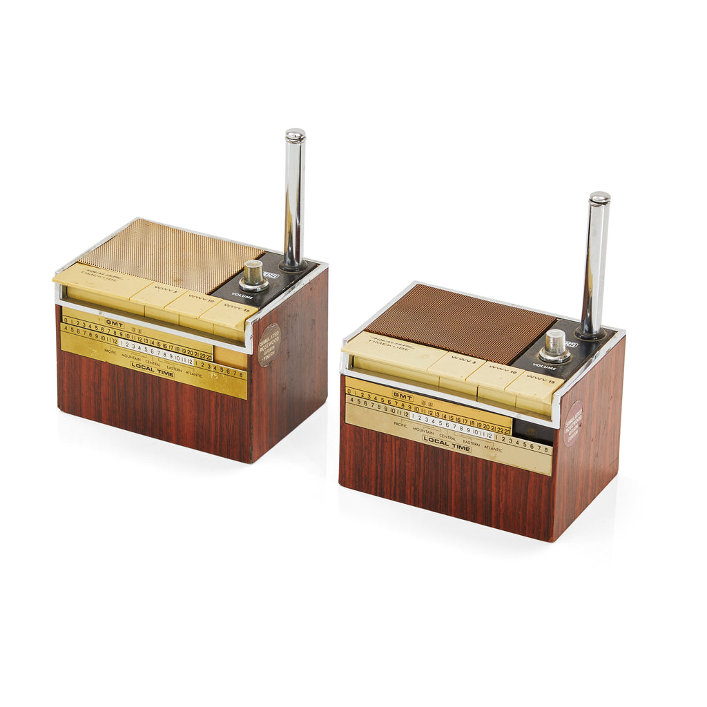 Gold Grate Realistic Timekube Weather Radio