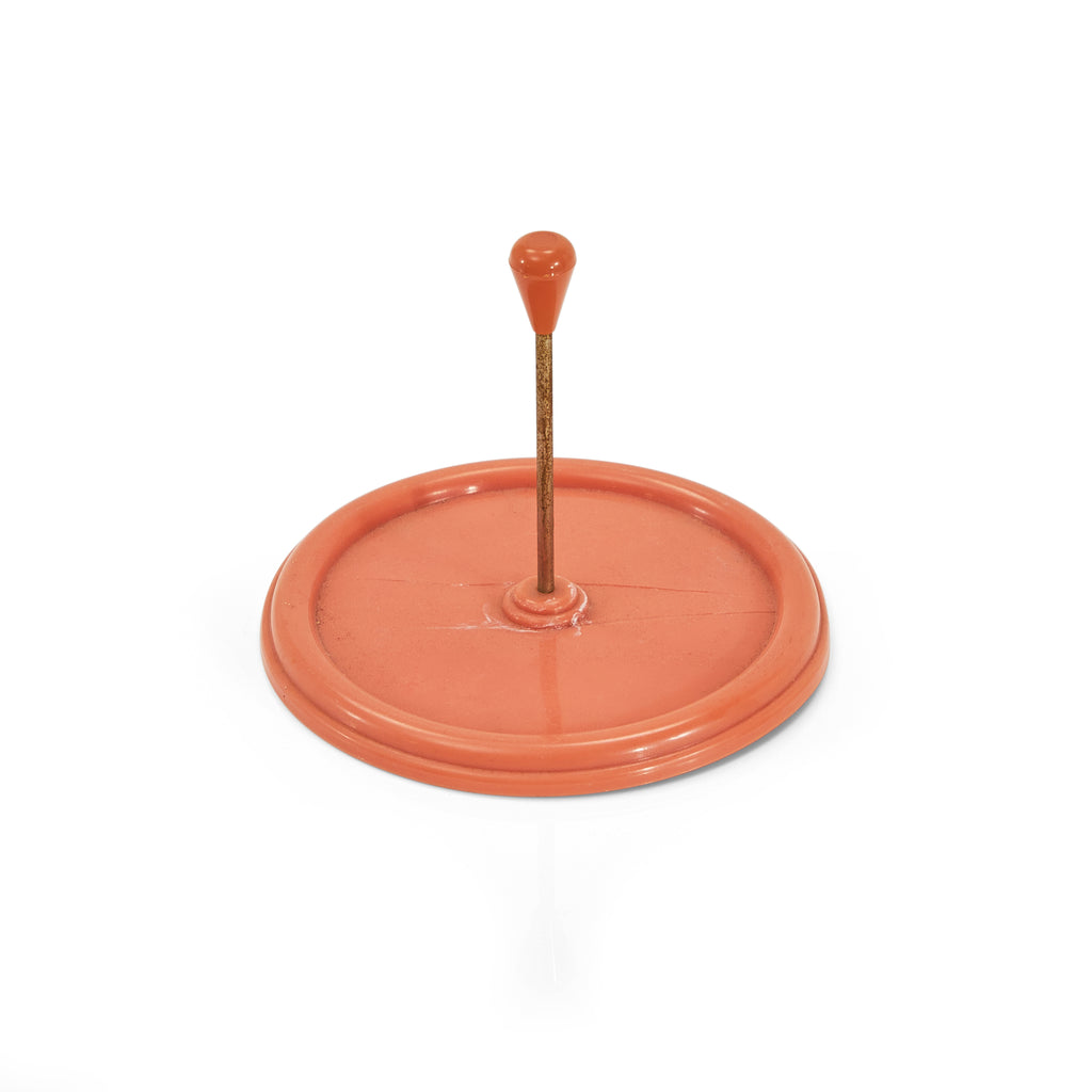 Pink Salmon Round Plastic Tea Tray