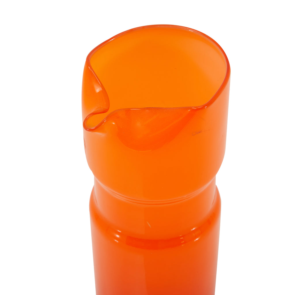 Orange Glass Modern Pitcher & Cups Set