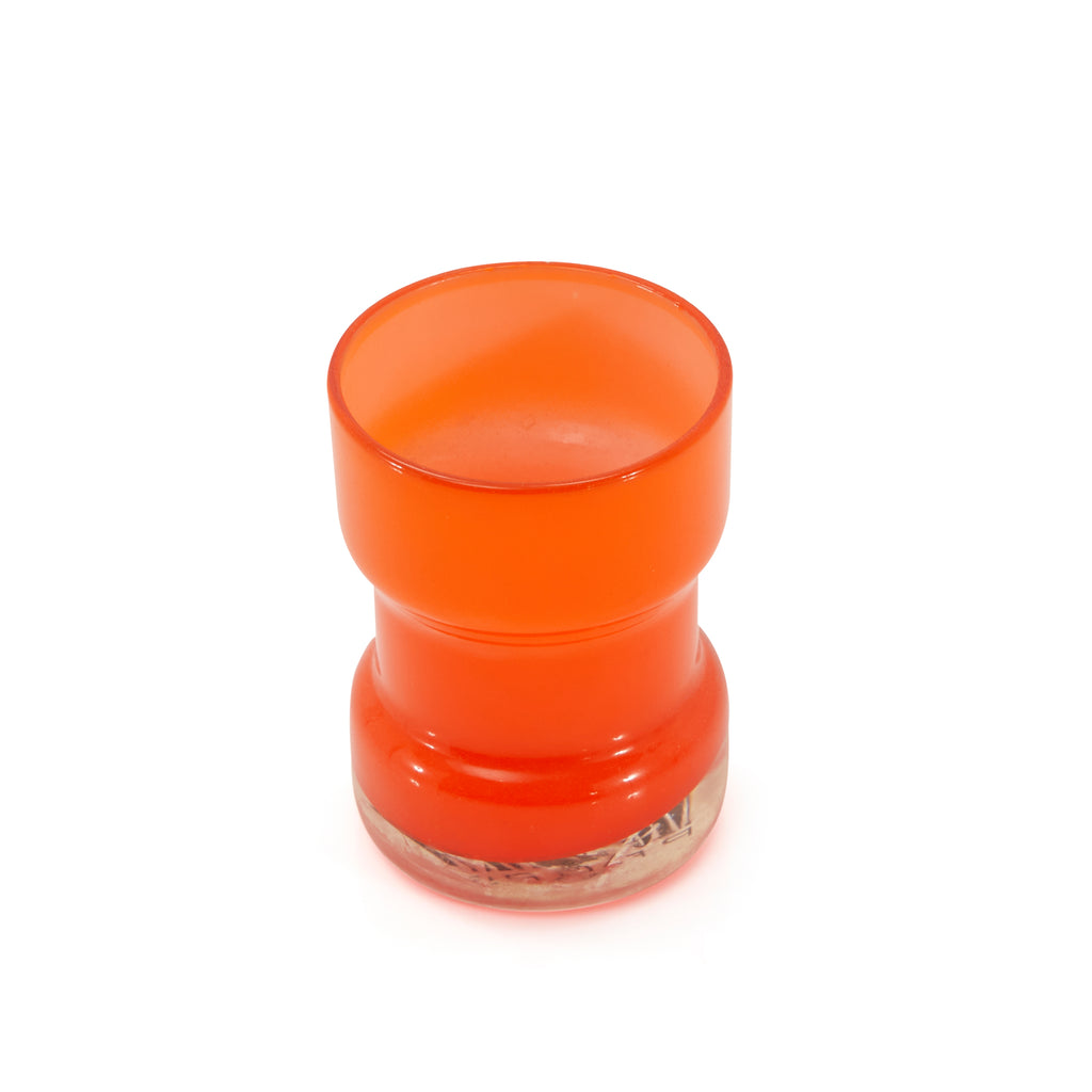 Orange Glass Modern Pitcher & Cups Set
