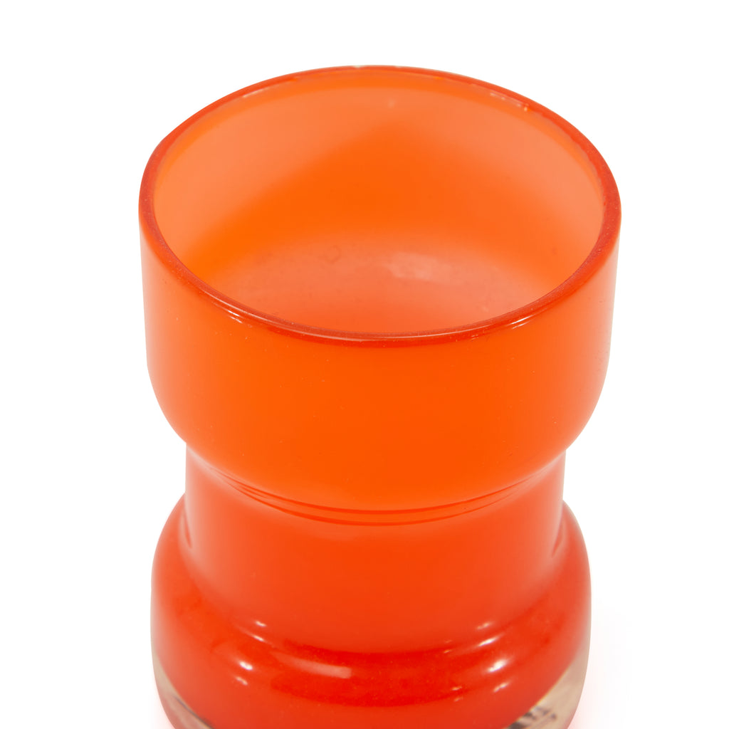 Orange Glass Modern Pitcher & Cups Set
