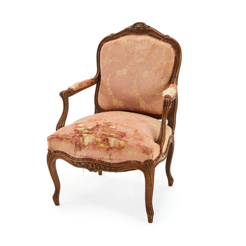 Pink Distressed Vintage Armchair