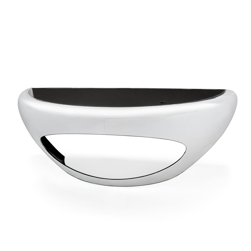 White Futuristic Curved Desk