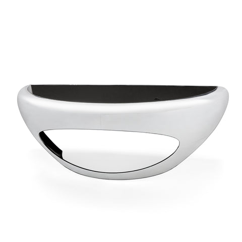 White Futuristic Curved Desk