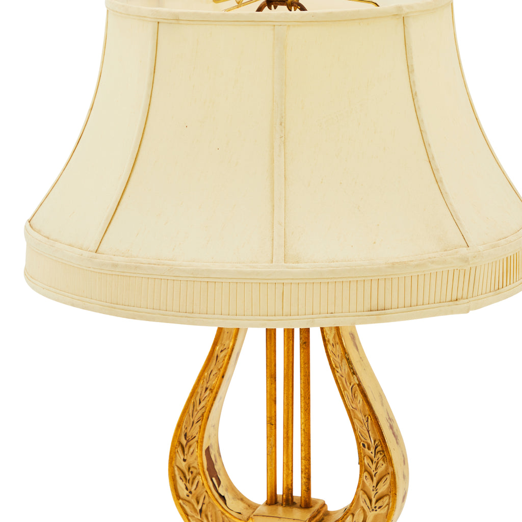 Gold Harp Table Lamp