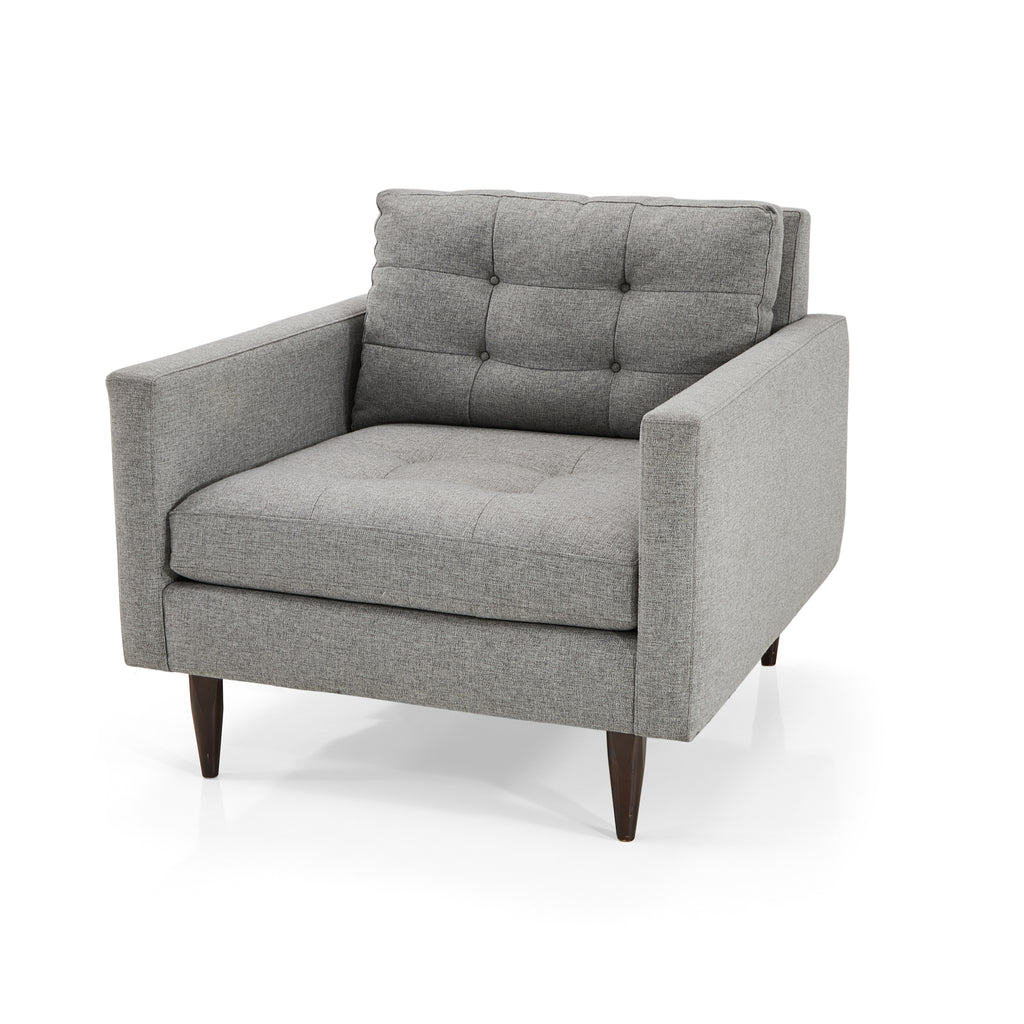 Grey Upholstered Petrie Armchair