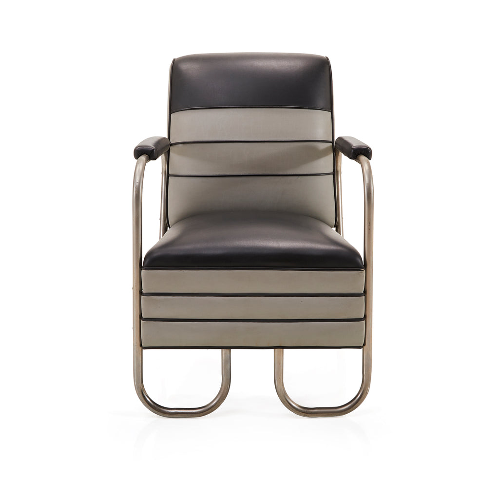 Black & Grey Deco Lounge Chair
