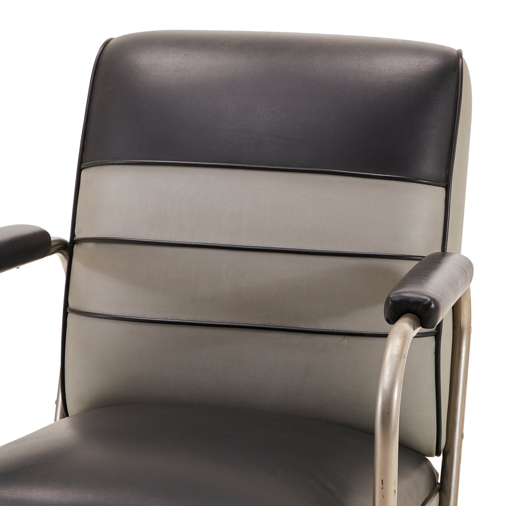 Black & Grey Deco Lounge Chair