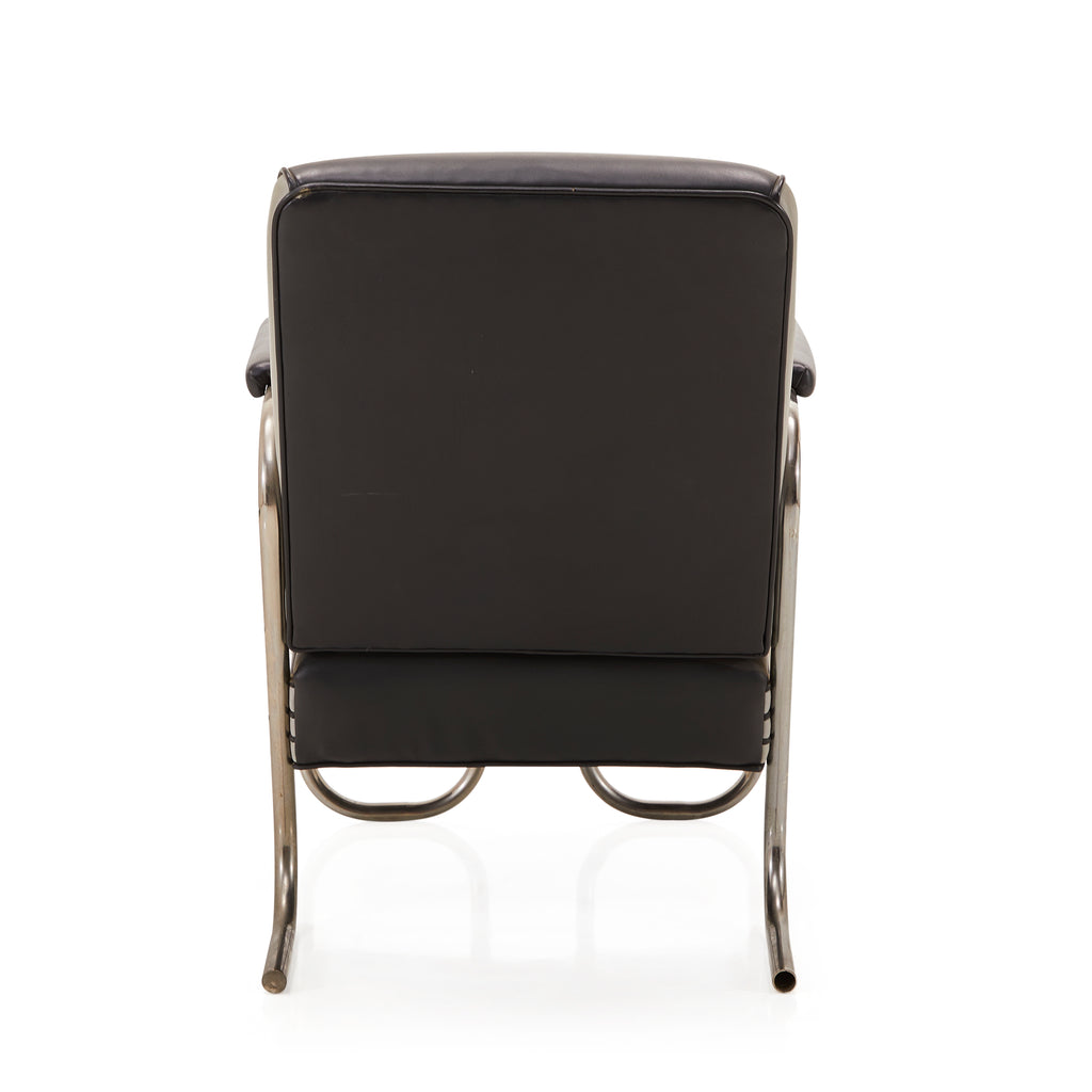 Black & Grey Deco Lounge Chair