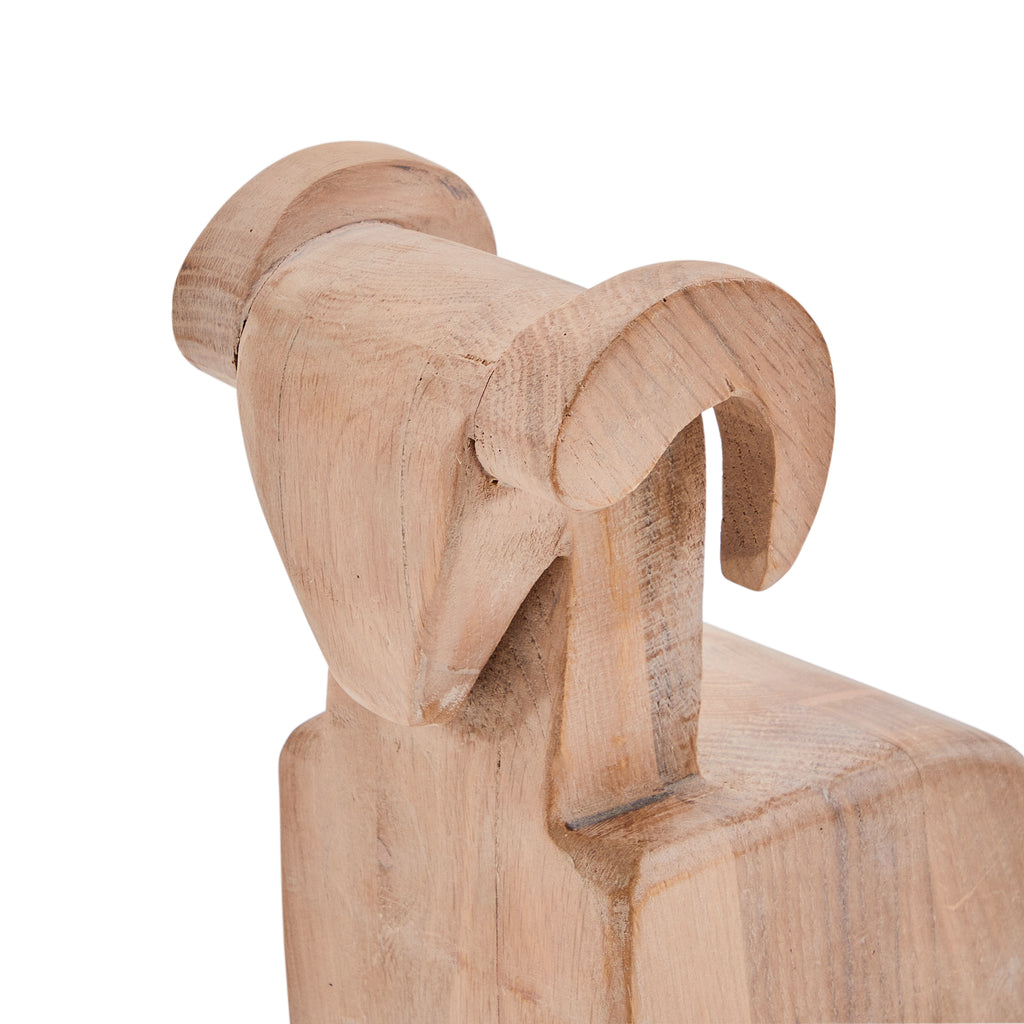 Wood Light Ram Table Sculpture (A+D)