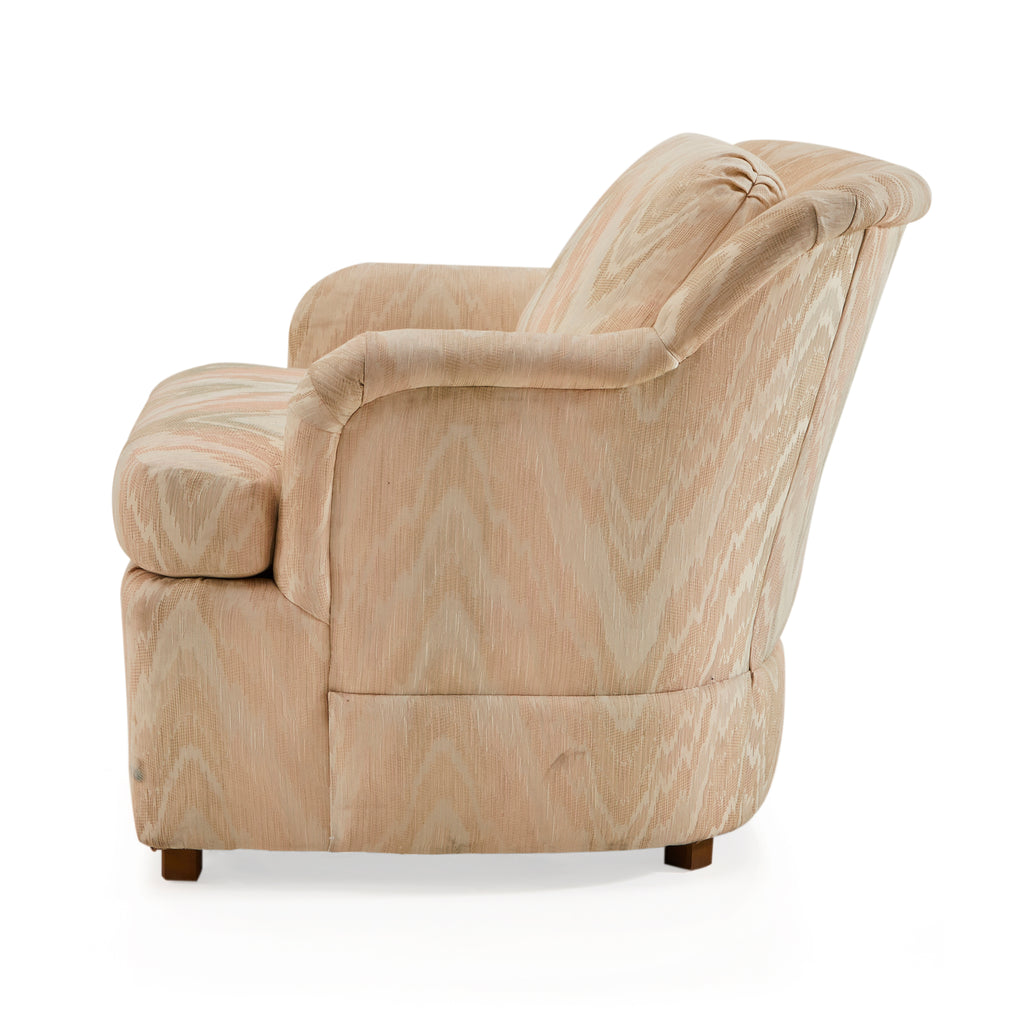 Off-White 80's Pastel Rippled Stripe Lounge Chair