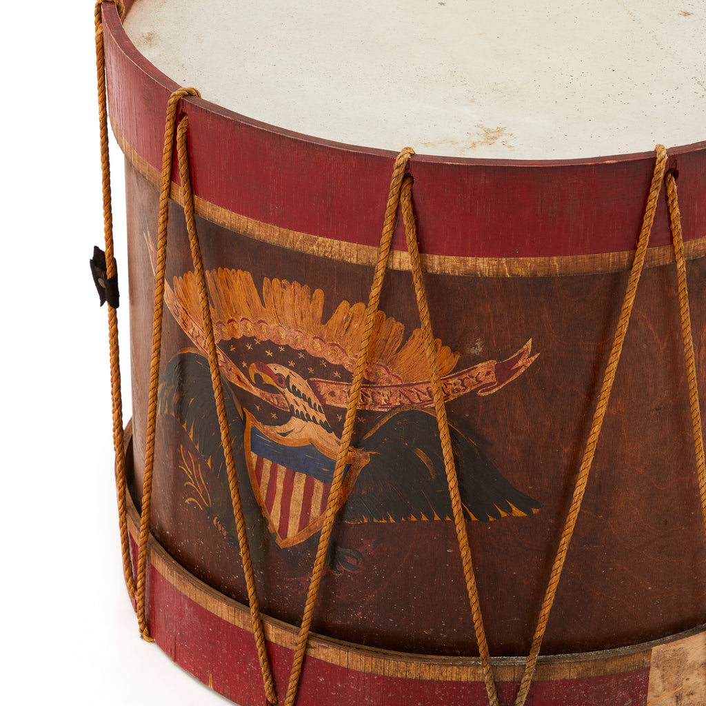 Red & Brown American Marching Drum