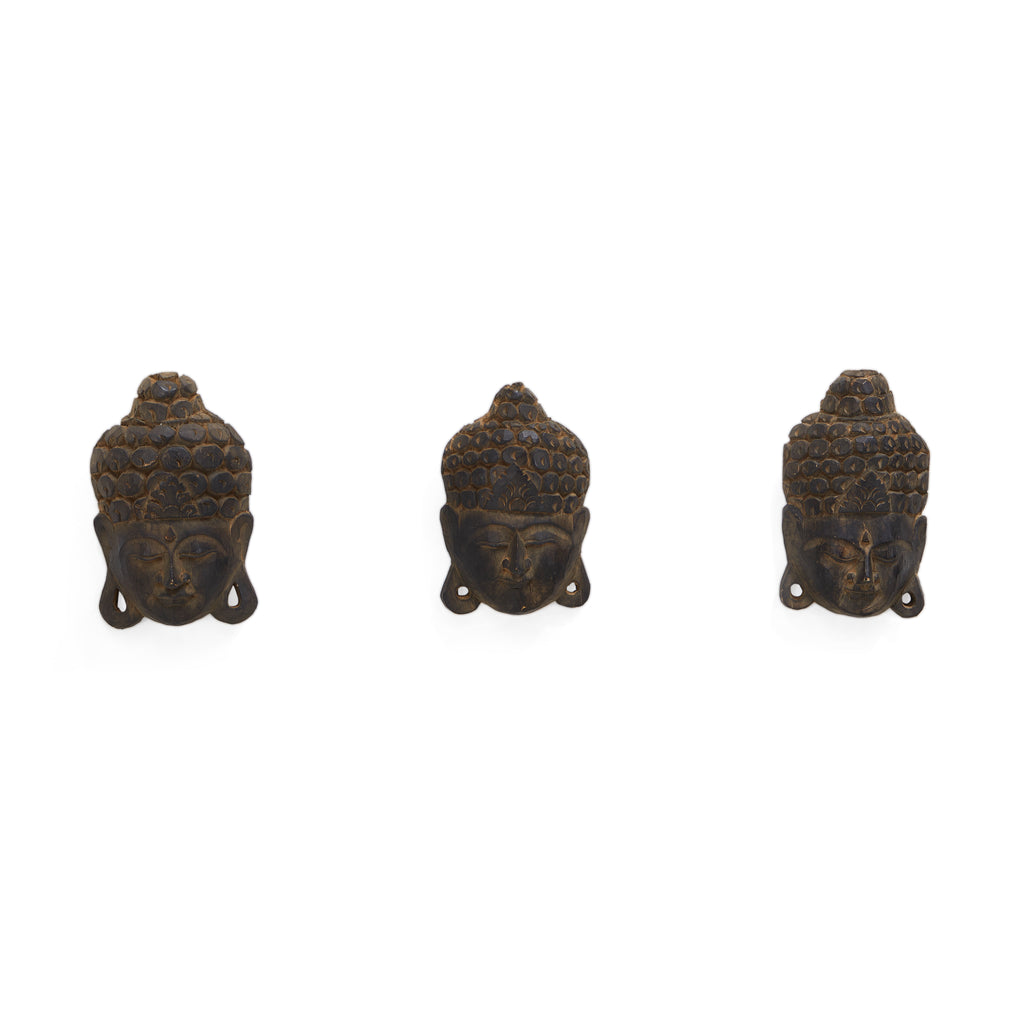 Wood Buddha Mask (A+D)