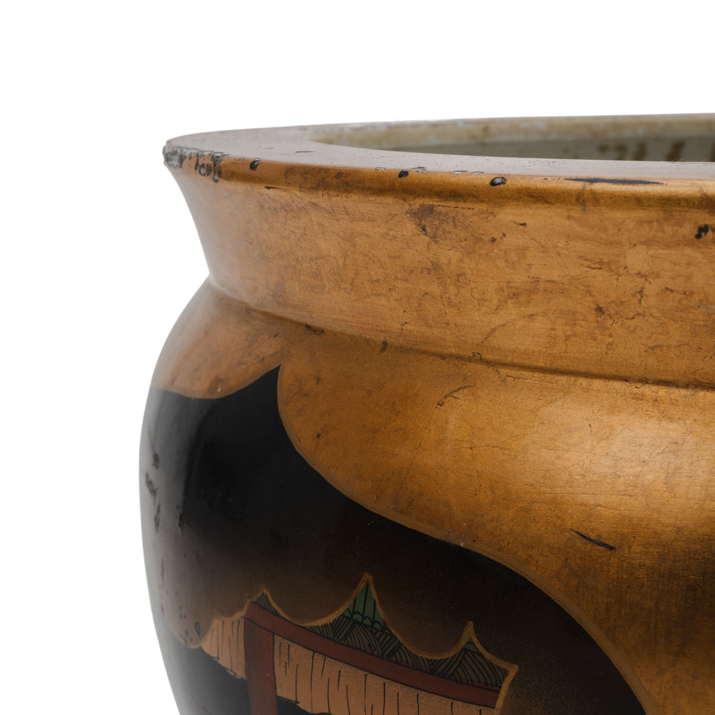 Gold Japanese Vase Planter