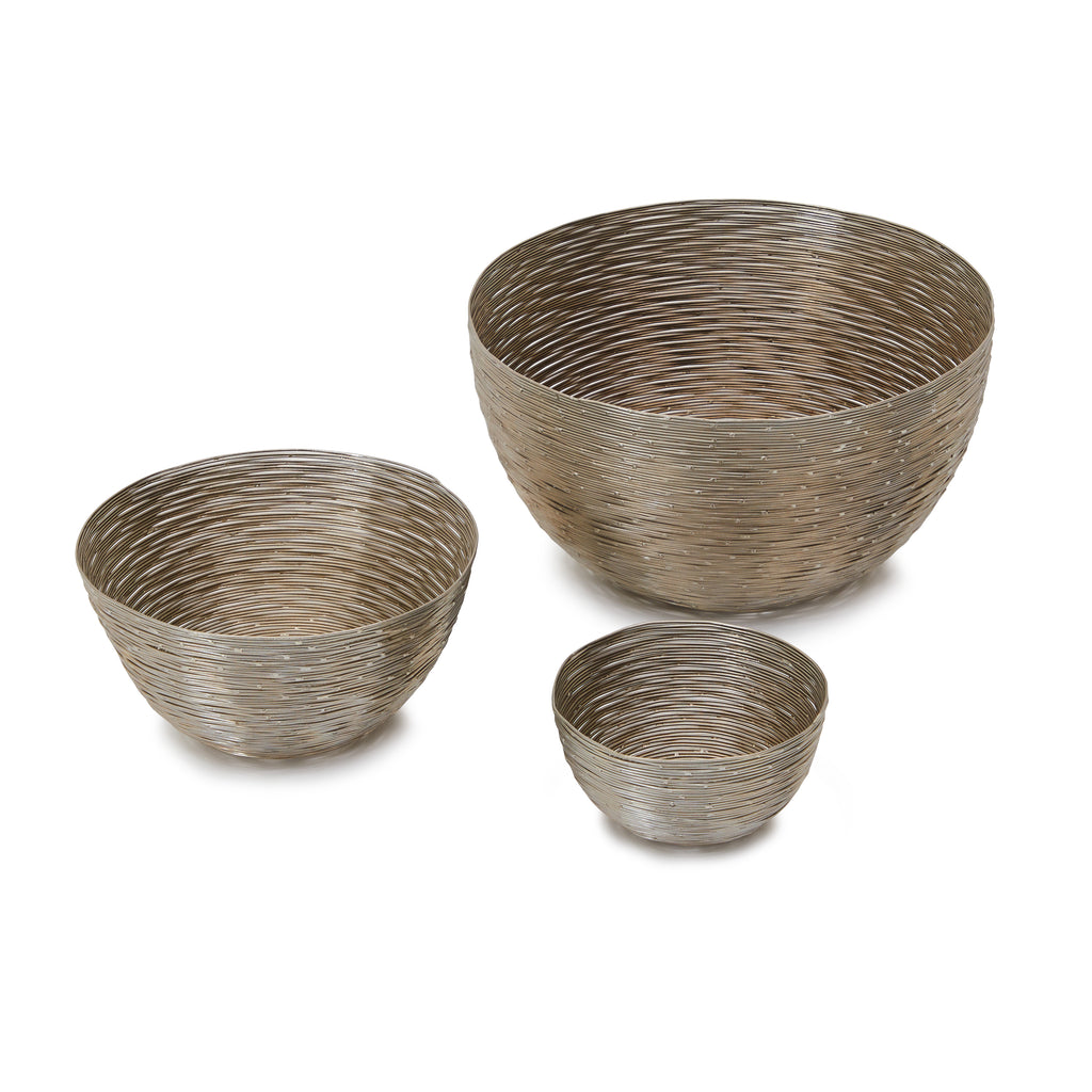 Silver Wire Bowl Large