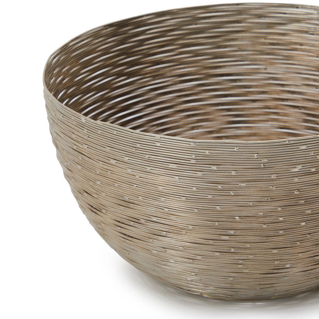 Silver Wire Bowl Large
