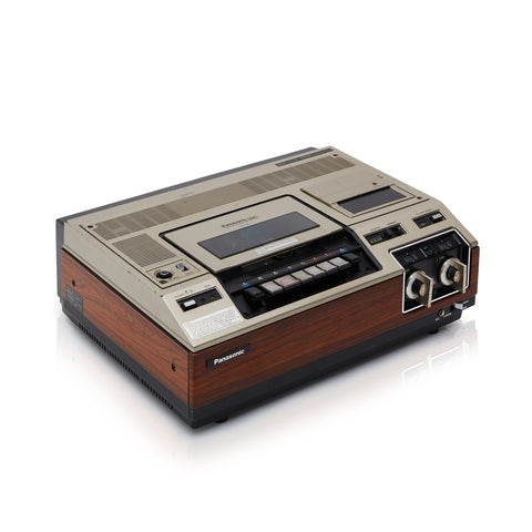 Grey & Wood Panel Panasonic VHS Player