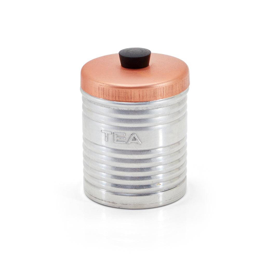 Metal Tea Tin with Copper Top (A+D)