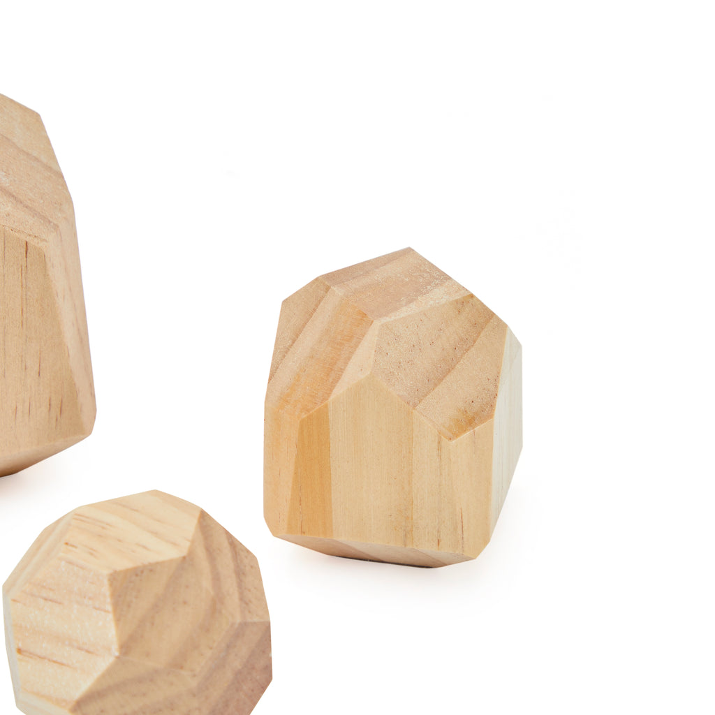 Wood Geometric Mini Sculpture - Medium (A+D)
