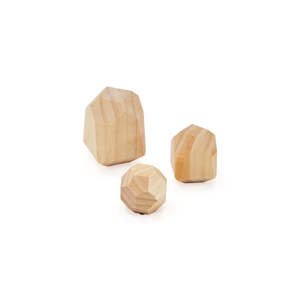 Wood Geometric Mini Sculpture - Small (A+D)