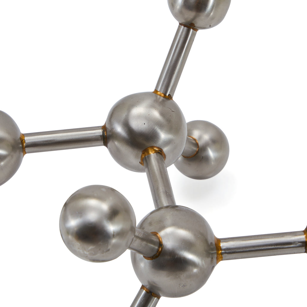 Silver Metal Abstract Molecule Table Sculpture - Large (A+D)