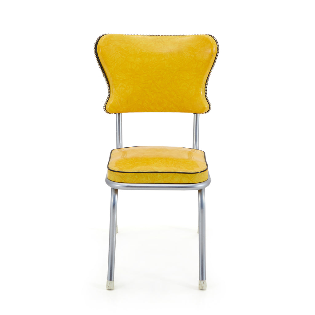 Yellow Vinyl Dining Chair