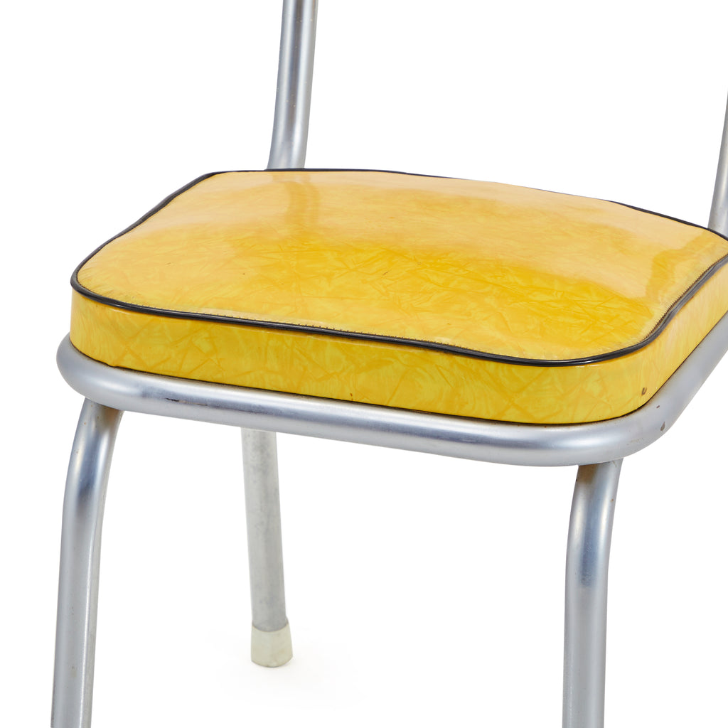 Yellow Vinyl Dining Chair